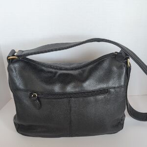 Great American Leather Works Black Leather Shoulder Bag